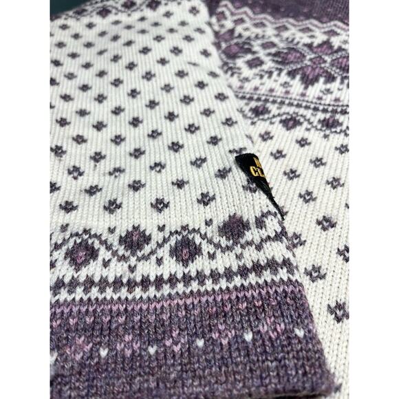 Dale Of Norway Purple And Cram Nordic Norwegian Clasp Front Cardigan Sweater M - Picture 8 of 8